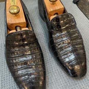 Genuine alligator men’s loafers--Mauri --size 10